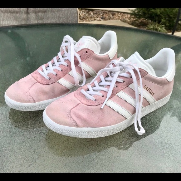 pastel pink adidas shoes